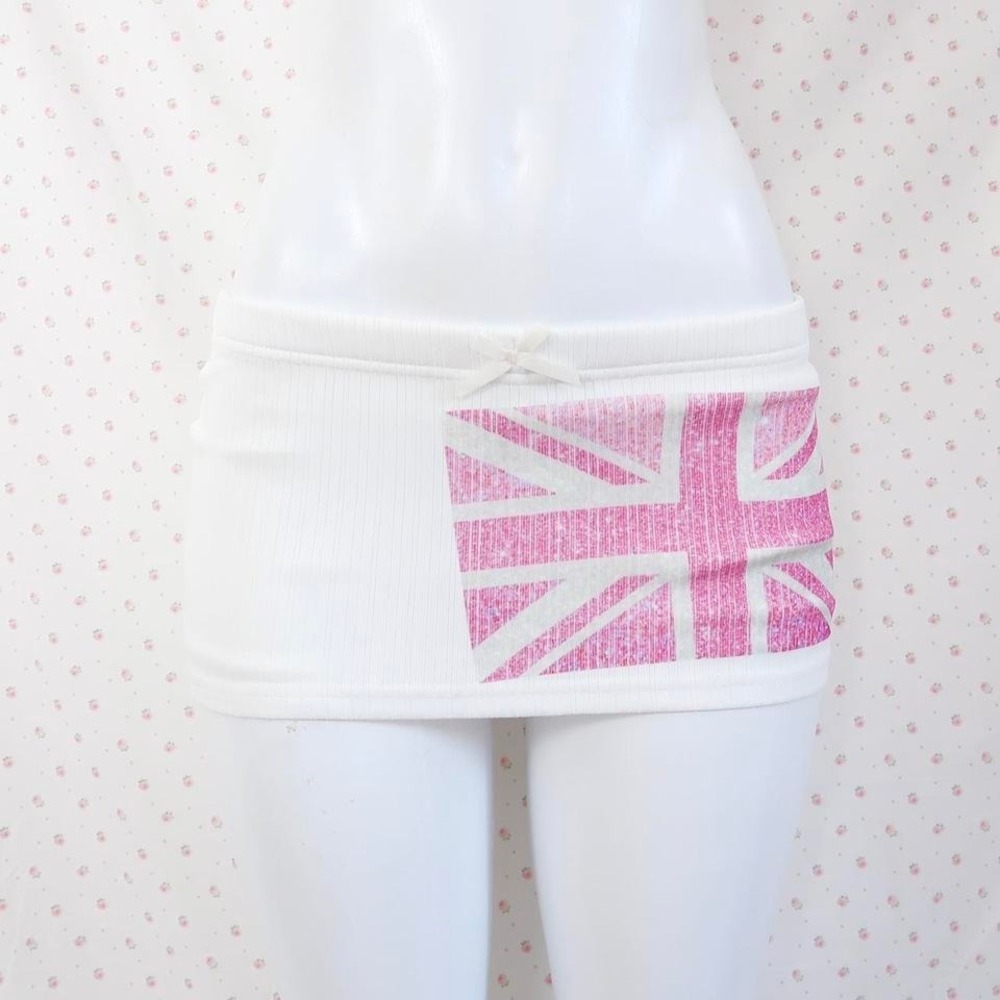 union jack micro mini skirt